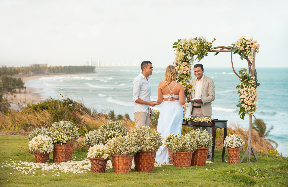 Bride and Groom getting Married