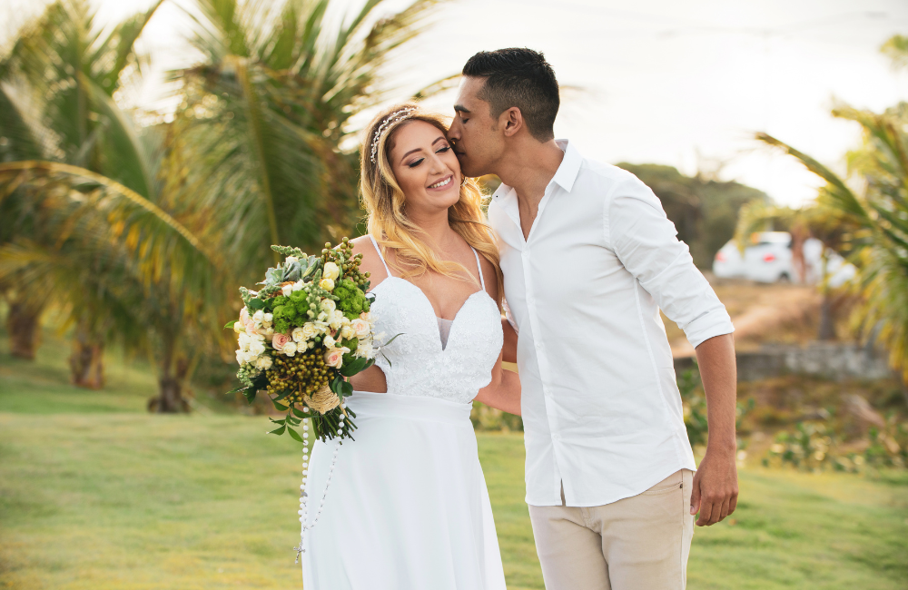 Bride and Groom together