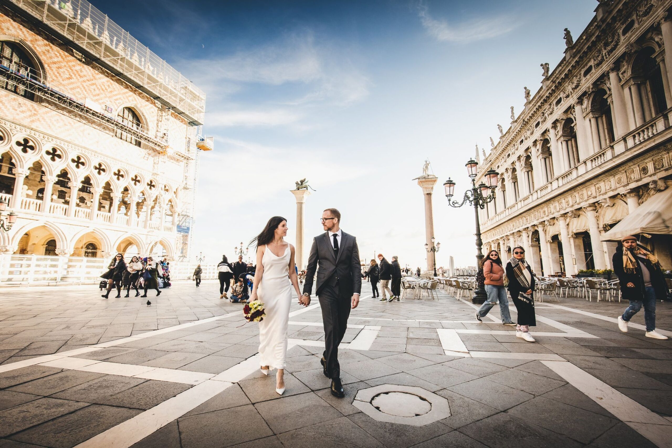 Civil Ceremony in Venice Piazza San Marco